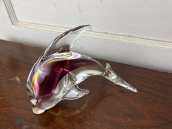 Murano Style Glass Dolphin