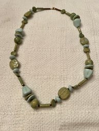 Artisanal Ceramic Bead Necklace