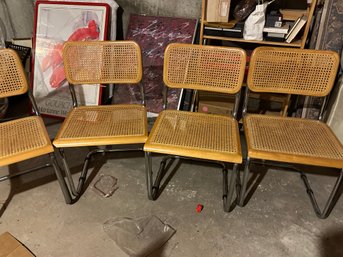 Set Of 4 Mid Century Cesca Chairs