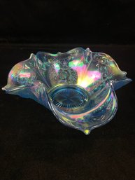 Fenton Iridized Marine Pineapple Bowl