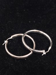 Clip Hoop Silver Earrings Set 577