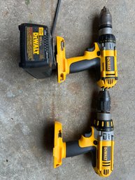 Pair Of Dewalt Xrp 18 Volt Drill & Hammer Drill