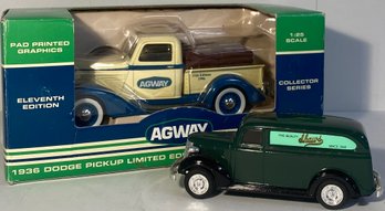 Diecast Agway Truck And Shaws Piggy Bank