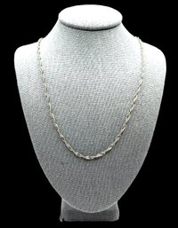 Beautiful Italian Sterling Silver Twisted Chain Necklace