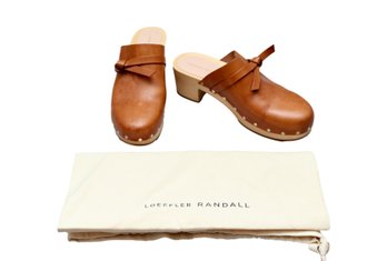 Loeffler Randall Roberta Clog Cognac Size 8.5 $350