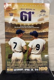Poster Of HBO Films Presents A Billy Crystal Film 61* Home Run Race Mickey Mantle & Roger Maris. Suso / WA - D
