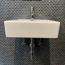 A Porcher Wall Mount Bathroom Sink And Faucet - Mudroom