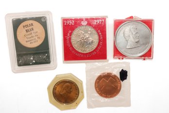 Nice Lot Of Mix Medals And Tokens