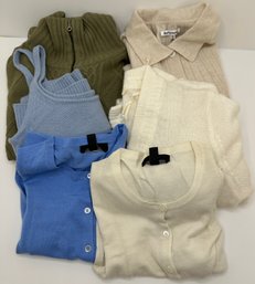 6 Women's Sweaters Including Some Cashmere, Size XS: J. Crew, Searle, Reformation, Marie Sixtine & More