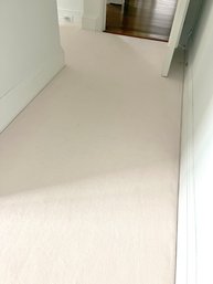 Fabulously Plush Creamy Wool Carpet - Wall To Wall Hallway