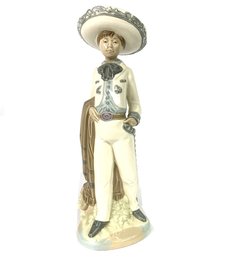 Nadal Porcelain Figurine Collectible Hand- Sculpted Porcelain Mexican Charro Horseman Figurine