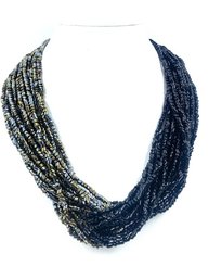 Stunning Multistrand Seed Bead 2-faced Necklace
