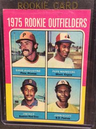 1975 Topps Rookie Outfielders Jim Rice Rookie Card - M