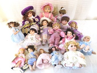 Large Grouping Of Porcelain Dolls