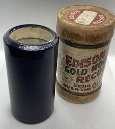 Early 20th Century THOMAS EDISON Music Roll In Original Fitted Case