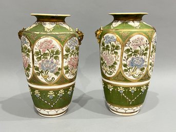 Pair Of Antique Porcelain Vases