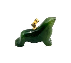 Vintage Jade Seal Shaped Pendant