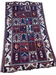 Vintage Persian Bakhtiari Rug  4' X 7'11' (42)