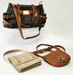 A Large Purse And Petite Messenger Bag By Michael Kors, And More