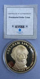 American Mint Presidential Dollar Trials Abraham Lincoln