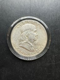 1950 Benjamin Franklin Silver Half Dollar