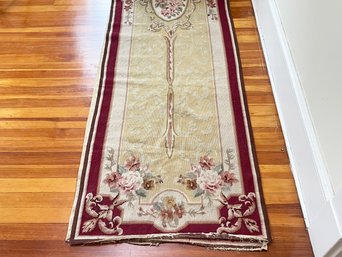 A Vintage Aubusson Hall Runner