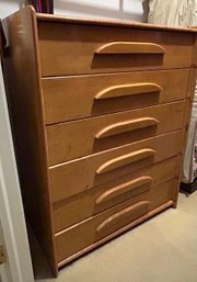 Templeton Mid Century Modern  Maple Tall Chest Of Drawers