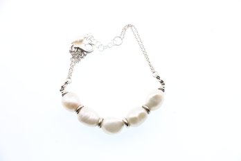 Sterling Silver Pearl Bracelet