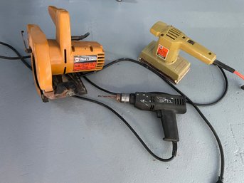 Tool Lot Black And Decker Sander Drill And Saw