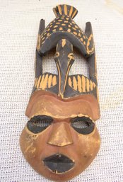 Indigenous Thunderbird Carved Wood Mask