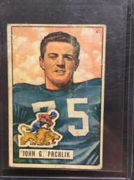 1961 Bowman Football John Prchlik - M