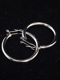 Silver Hoop Earrings 579