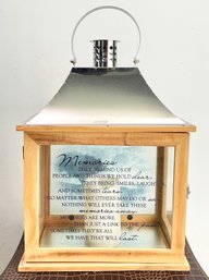 A Coastal Candle Lantern - With An Inspiration Message