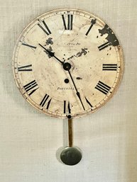 Genuine Timeworks Old Portobello Wall Clock With Swinging Pendulum - Battery Operated