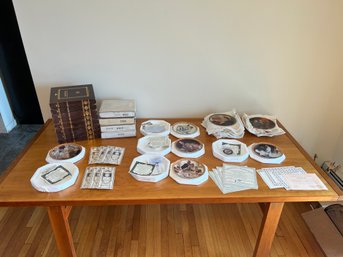 Massive Collection Of Collectible Norman Rockwell Display Plates