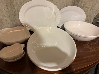 White Dish Lot By Wm Sonoma, Johnson Bros. & More