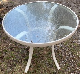 Round Glass Top Table