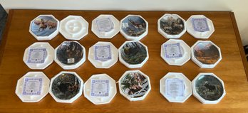 North American Hunting Club Fine Porcelain Display Plate Collection