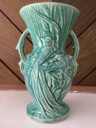 Blue Mccoy Pottery Vase