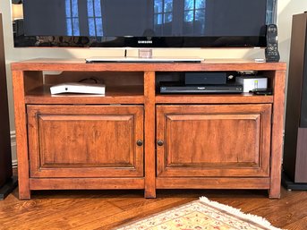 Rustic Style TV Warm Wood Console Cabinet