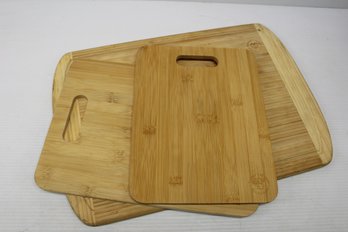 Lot Of Three Bamboo Cutting Boards From Belmint