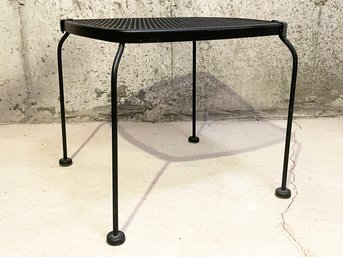 A Vintage Wrought Iron Mesh Top Cocktail Table