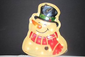 Vintage Frosty The Snowman Lighted Sign