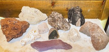 Various Types Of Rock- Ocean Fossil, Lava, Agate? And More