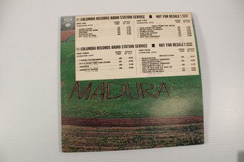 Promotional Copy Of Madura On Columbia Records With Promo Poster