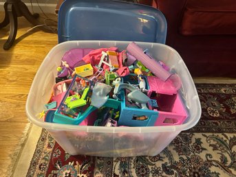 Bin Full Of Miscellaneous Toys And Dolls
