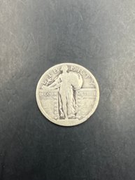 Unknown Date Standing Liberty Silver Quarter