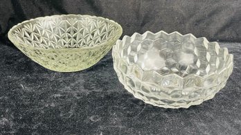 Pair Of Vintage Glassware Bowls