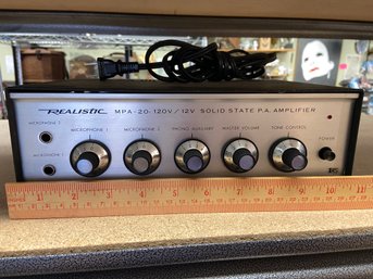 Realistic MPA-20 P.A. Amplifier