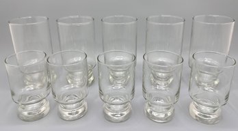 10 Glasses In 2 Sizes, Matches Lot 66